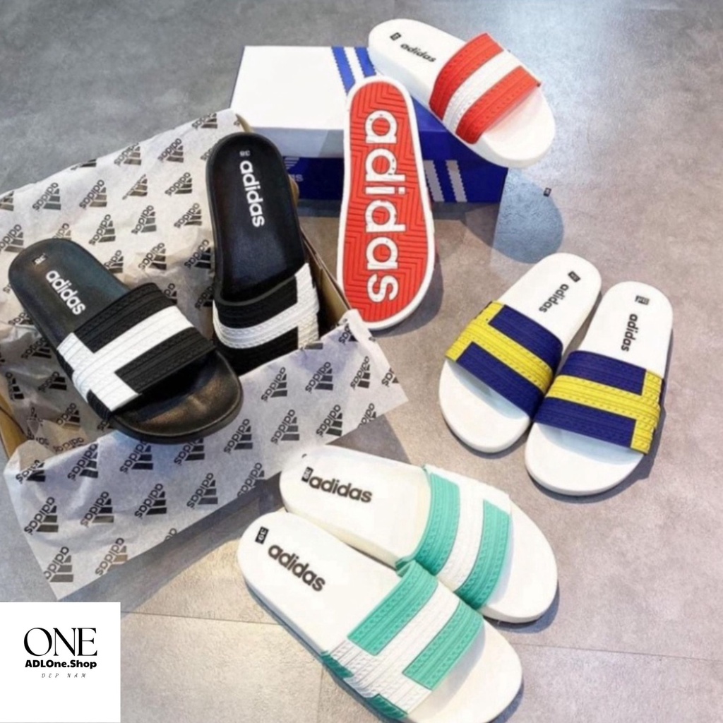 Dép nam nữ quai ngang adidas chữ thập hot, trẻ trung, phong cách Adloneshop