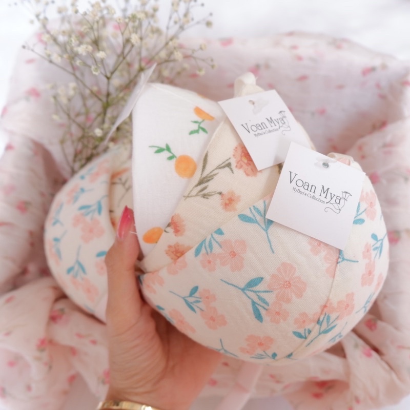 Áo Bralette BST Spring Flowers Áo lót vải muslin Mút mỏng không gọng Voan Mya voanmya