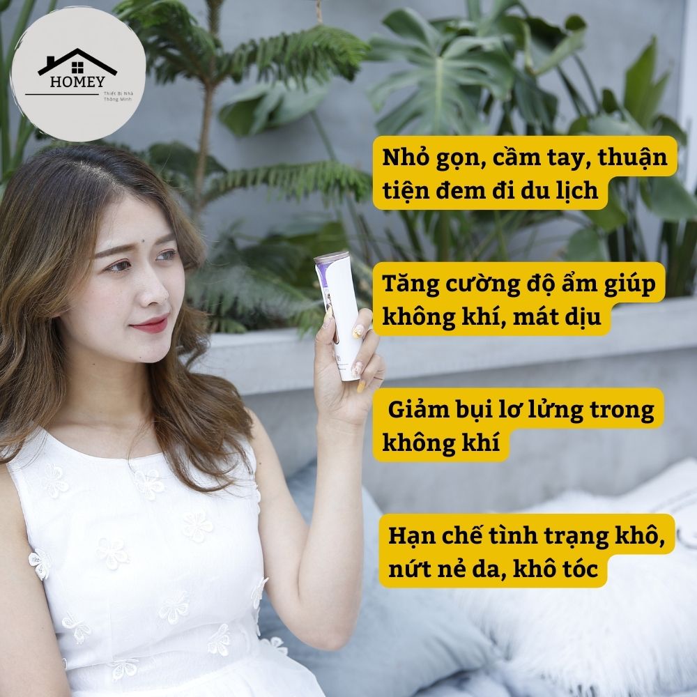 Homey - Máy Phun Sương Xông Hơi Mặt MKS NV8085 - NaNo Mini Cầm Tay Hỗ Trợ Dưỡng Da Cấp Nước Tối Đa