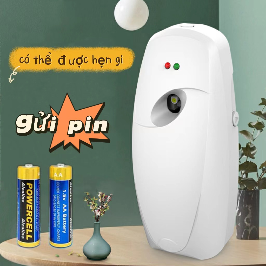 Máy xịt thơm phòng tự động, hương thơm dịu nhẹ, thay lõi 300ml，Gói kết hợp(Máy khuếch tán Giáng sinh + Nước hoa)