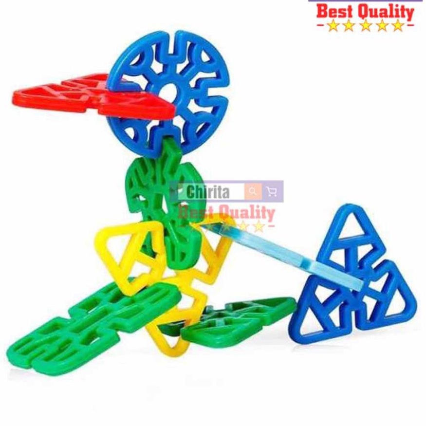 Bộ xếp hình bông tuyết cho bé, đồ chơi lắp ghép hoa tuyết sáng tạo Hoàng Thu VN