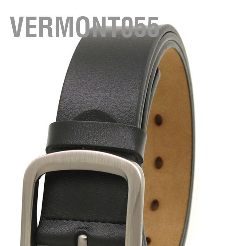 Vermont055 Thắt Lưng Nam Da Thật Chính Hãng Khóa Hợp Kim Đơn Giản Cổ Điển Phù Với Đồng Phục