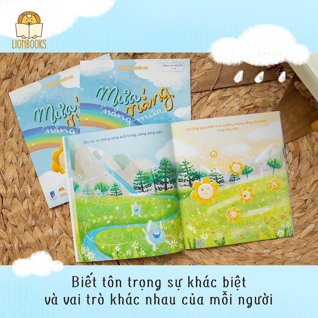 Sách thiếu nhi - Mưa nắng nắng mưa - Thế giới quanh em Lionbooks