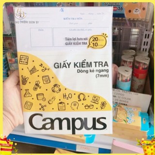 Giấy kiểm tra kẻ ngang Campus BM70G-30 ( 20 tờ đôi và 10 tờ đơn)