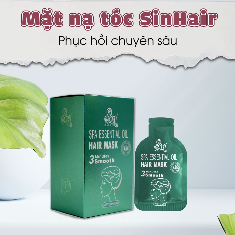 Mặt Nạ Tóc Sin Hair Phục Hồi Chuyên Sâu | Dành cho tóc hư tổn sau khi sử dụng hóa chất Uốn, Ép, Nhuộm