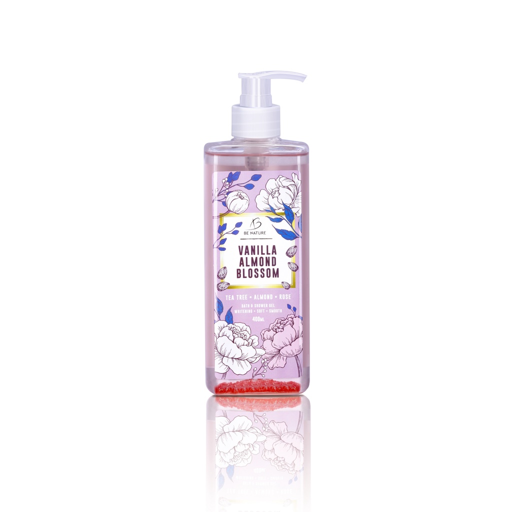 Sữa Tắm Tạo Bọt Mịn Vanilla Almond Blossom Be Nature 300ml