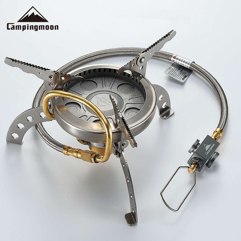 Bếp ga dã ngoại mini gấp gọn Campingmoon XD-1 công suất lớn sử dụng được ở môi trường âm 15 độ, tiết kiệm nhiên liệu