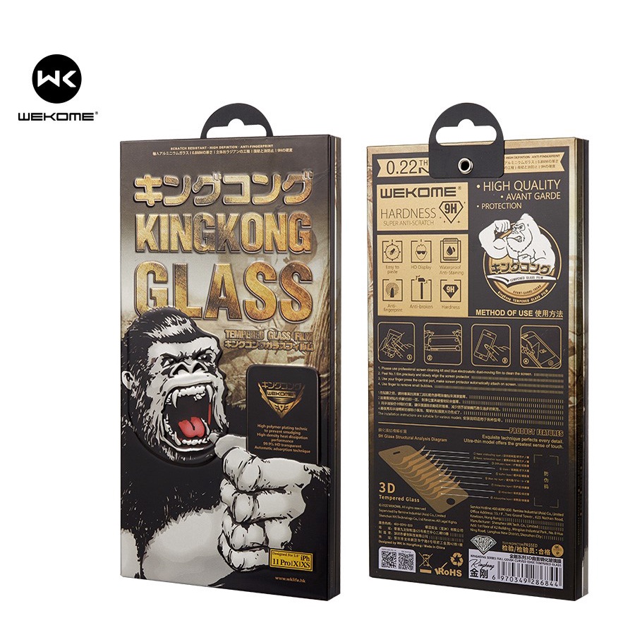 Cường lực Kingkong 3D WTP-009 dành cho lP siêu mượt full màn hình
