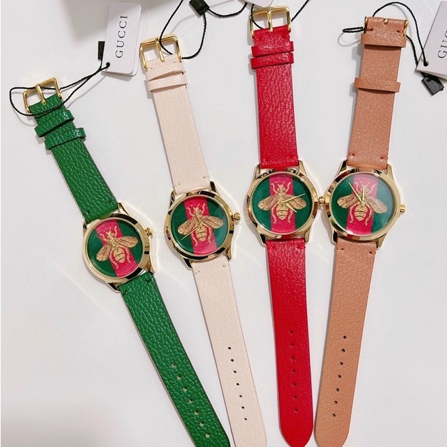 Đồng Hồ Nữ Guccii Sang Trọng - Size 36mm, Dây Da, Chống Nước,Máy Pin Bảo Hành Máy 3 Tháng