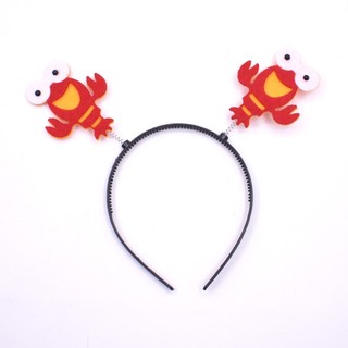 Bờm tóc hình con tôm, con cua cute.
