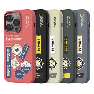 National Geographic - Palette Color Wappen dán họa tiết vỏ điện thoại hôn mê cho iphone 15 14 13 12 11 pro max s22 plus s23 s24 s22 + s21 màu be siêu đen xanh xs x
