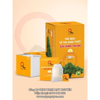 Trà bancha túi lọc quy nguyên hộp 22 gói x 2g trà sạch cổ thụ shan tuyết suối giàng yên bái