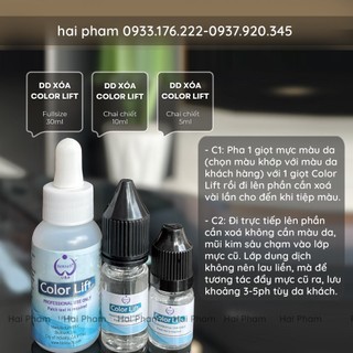 [Chính Hãng] Dung dịch xoá xăm Color Lift Mỹ 5ml