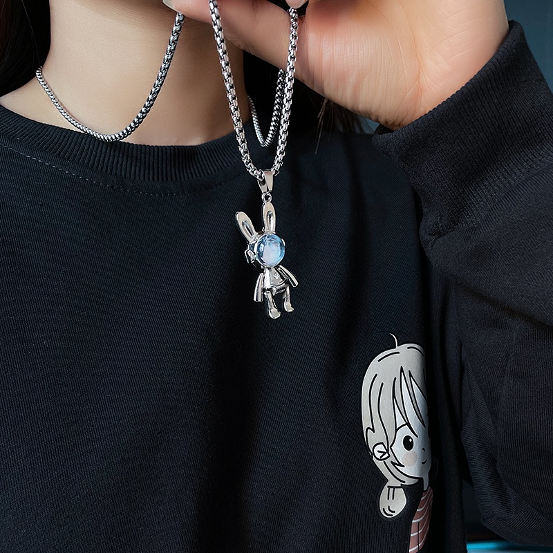 Vòng cổ Mặt Hình Thỏ Không Gian Thời Trang Dành Cho Nam Và Nữ