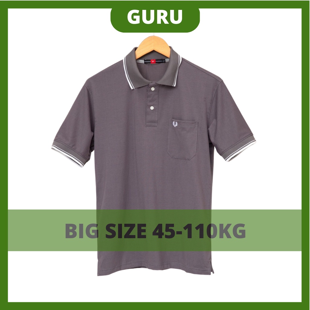 Áo trung niên nam big size lớn cho bố ba có túi polo cao cấp, áo tặng bố ba sang trọng GURU_Mã 3TRON