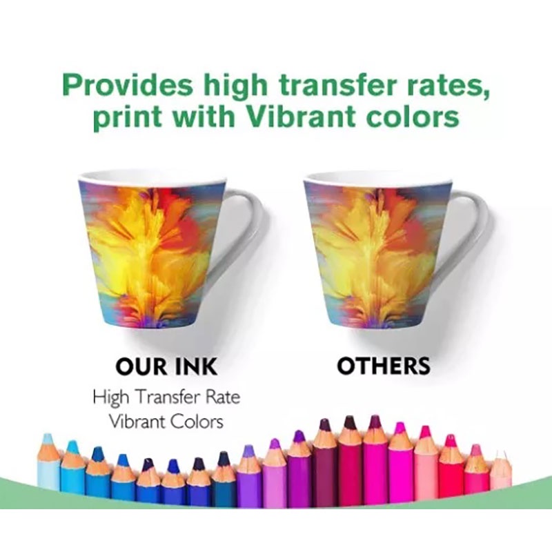 Mực In Chuyển Nhiệt A-Sub Sublimation Ink, Bộ 6 Màu Chai Mực In 100ml, Dùng Cho Máy In Phun Màu Epson