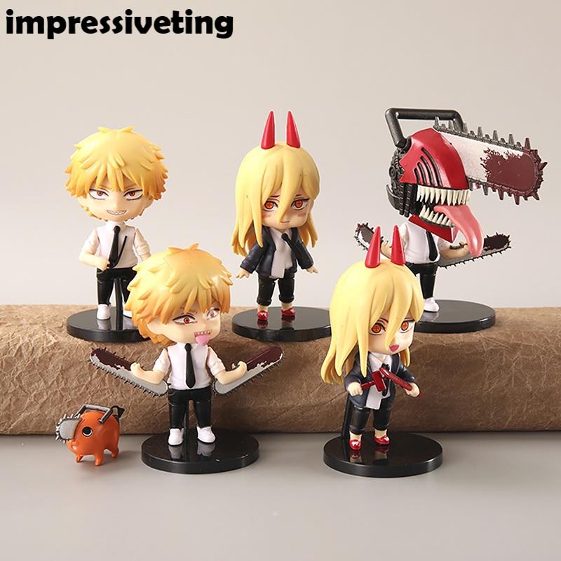 Mô hình Chainsaw Man - Denji Power Pochita Quỷ cưa Denji - Mô hình nhân vật Denji Pochita Power - Cao khoảng 4~11cm