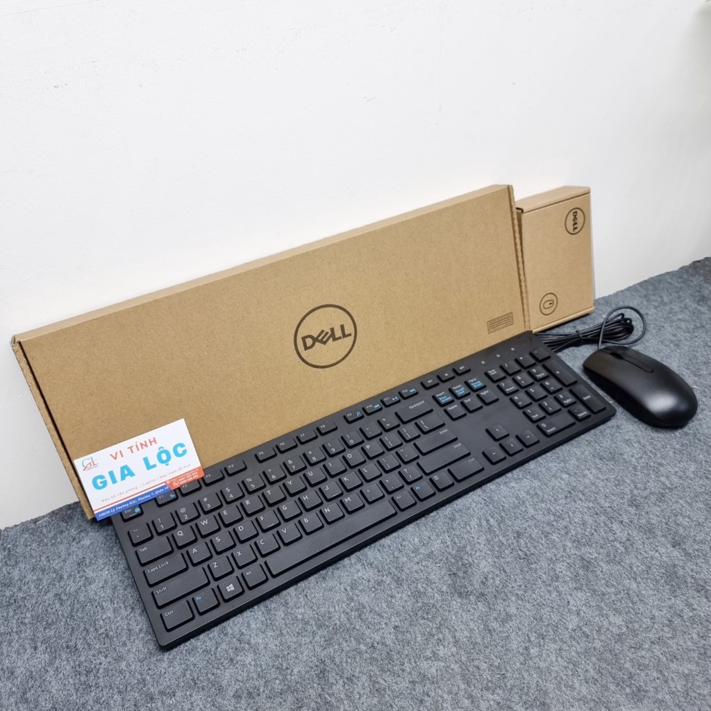 Bộ Phím Chuột Dell Có Dây KB216 + MS116 - Mới Hàng Chính Hãng Bảo hành 12 Tháng