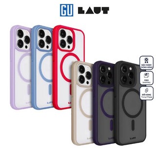 Ốp LAUT Huex Protect For iPhone 14 Pro/ 14 Pro Max mặt lưng trong kính cường lực không ngả màu chống xước chống sốc 4,2m