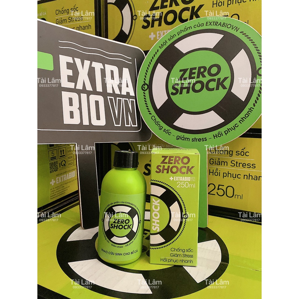 Extra Bio ZERO SHOCK 125ML - CHỐNG SỐC  GIẢM STRESS  HỒI PHỤC NHANH CHO CÁ CẢNH