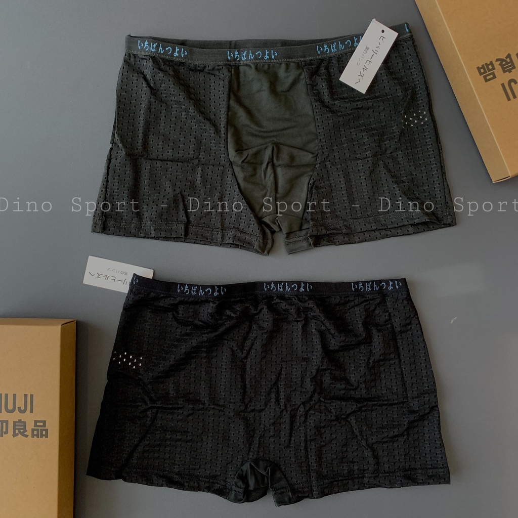 Combo 4 Quần Lót Nam cao cấp LALYLA quần chíp Thông Hơi, Quần Sịp đùi nam Boxer cao cấp Lưới Thoáng Khí Xuất Nhật LL33