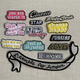 Sticker Ủi Thêu Chữ You Are Worth It