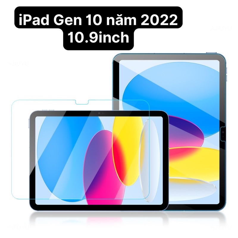 Dán kính cường lực iPad Gen 10  iPad 10 Pro/ Air/ Gen/ Mini 1/2/3/4/5/6/7/8/9 10.2 10.5 10.9 11inch