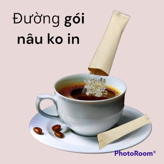 Đường trắng gói nhỏ tiện lợi dùng uống cà phê, đường gói nhỏ giấy trắng ,giấy nâu-5gram-quannaocungcan