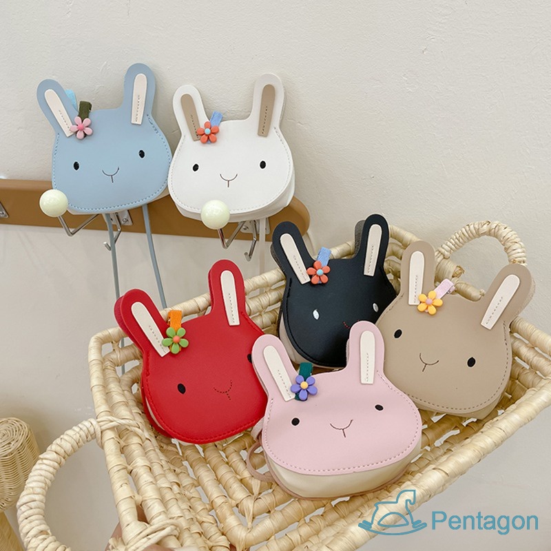 Túi Đeo Chéo Vai Hình Thỏ Hoạt Hình Đáng Yêu Dành Cho Bé Gái