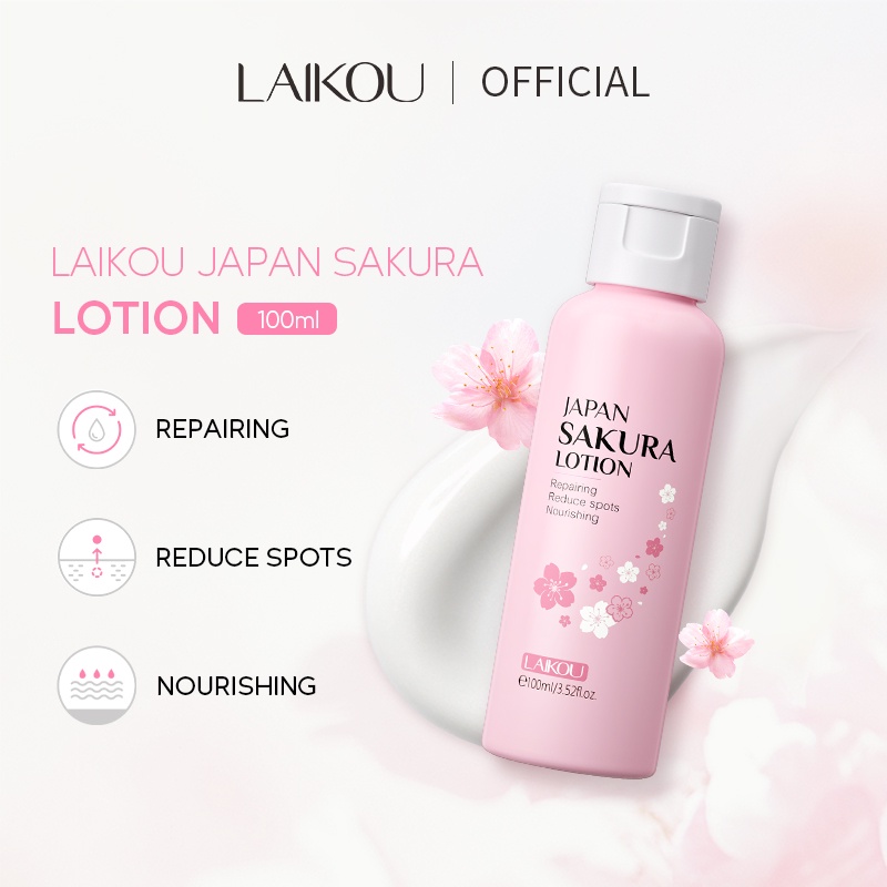 Sữa Dưỡng LAIKOU 100ml Từ Hoa Anh Đào Nhật Bản Hỗ Trợ Phục Hồi Cho Da Mặt