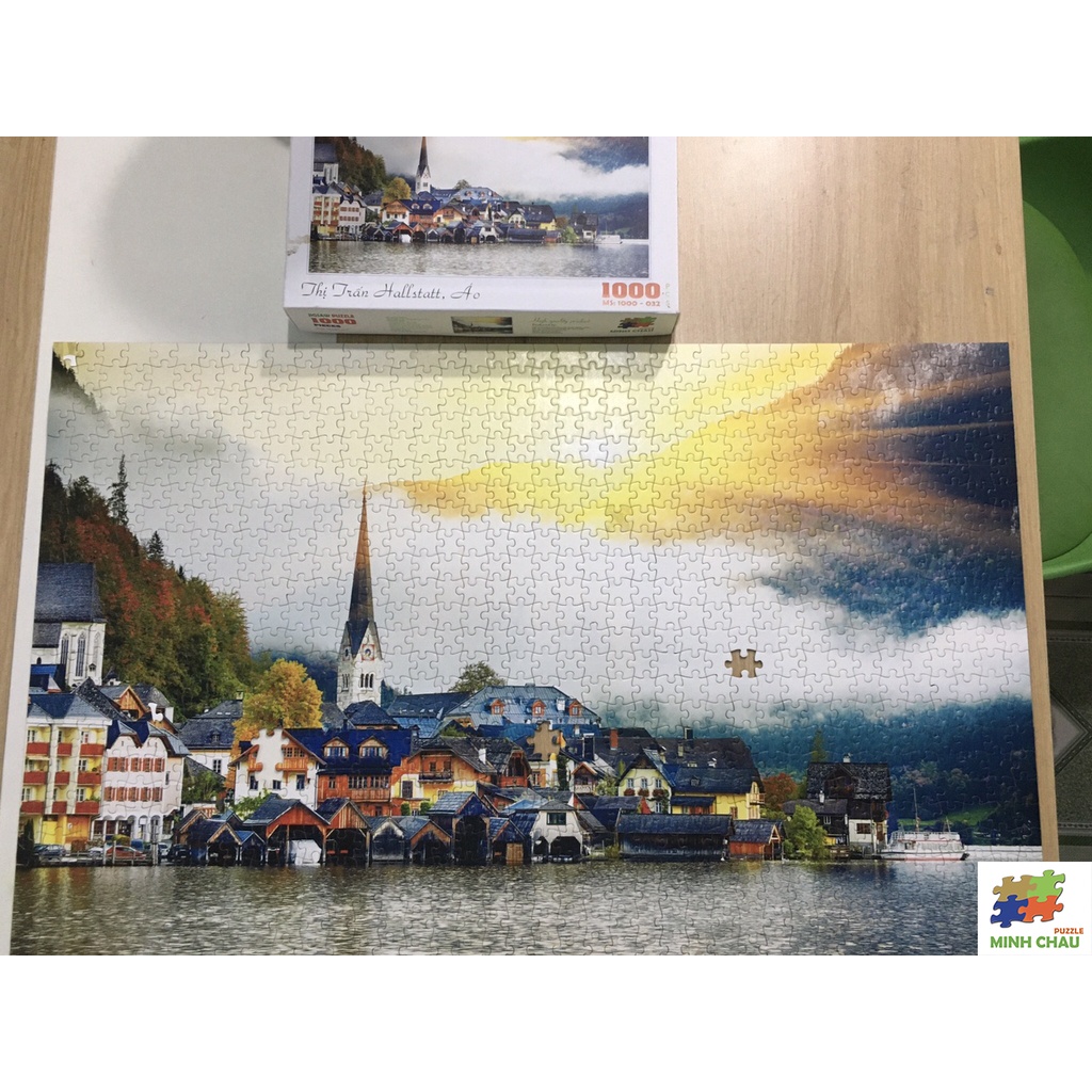 Bộ Tranh Xếp Hình Minh Châu 500 Mảnh – Mùa Xuân Xanh (Kích Thước 40x50cm)