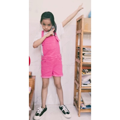 Yếm jean bé gái size đại 17 tới 42kg hàng dư xịn chất đẹp co giãn