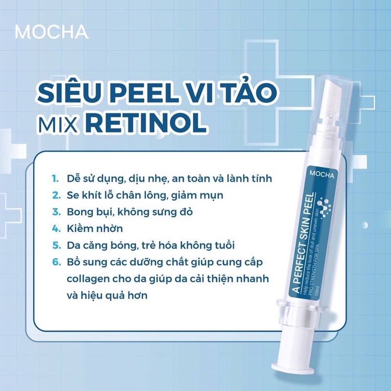 Peel Da Vi Tảo Mix retinol , Tái Tạo Da Sinh Học Chính Hãng - MOCHA - mua 1 tặng 3.