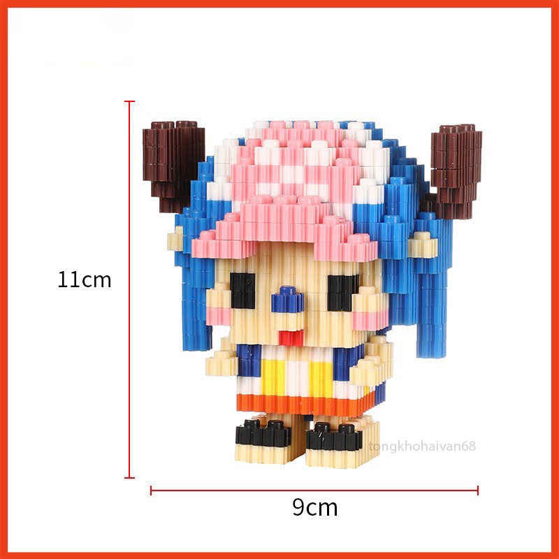 Mô Hình Lắp Ráp One Piece 3D Mini Vua Hải Tặc,Luffy,Zoro,Sanji,Frankie,Chopeer,Brook,Nami,Usopp,Ace, Nhiều Nhân Vật