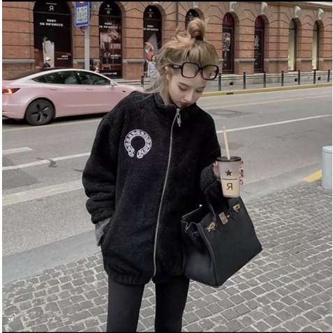 Áo Khoác Lông, Áo Lông Chorme Heart Unisex Cho Nam Nữ