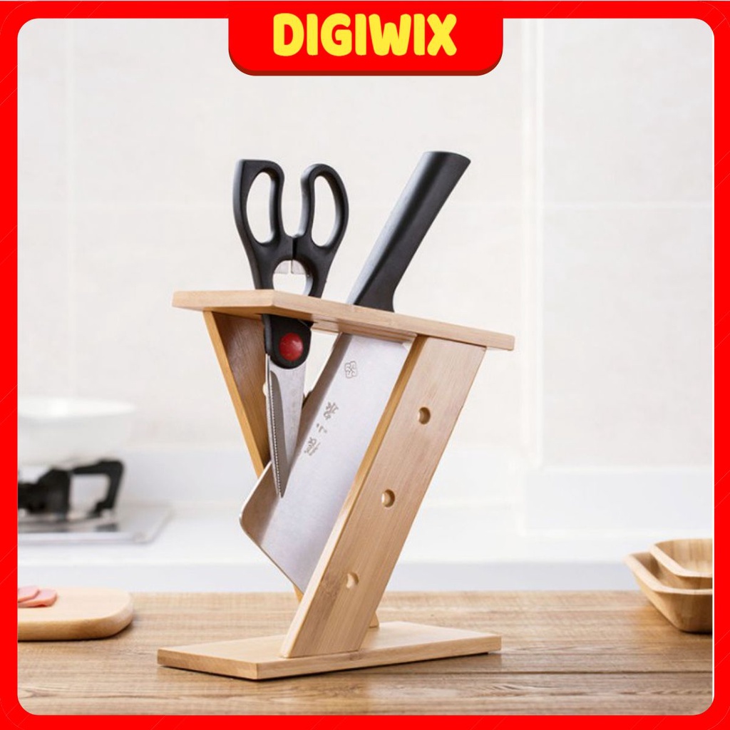 Khay Cắm Dao Kéo Hình Chữ Z bằng gỗ tre tự nhiên đẹp xuất sắc
