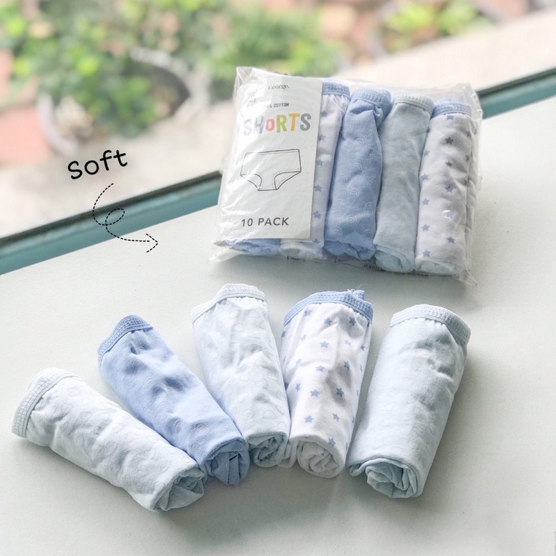 Set 5 quần chip đùi bé gái George UK