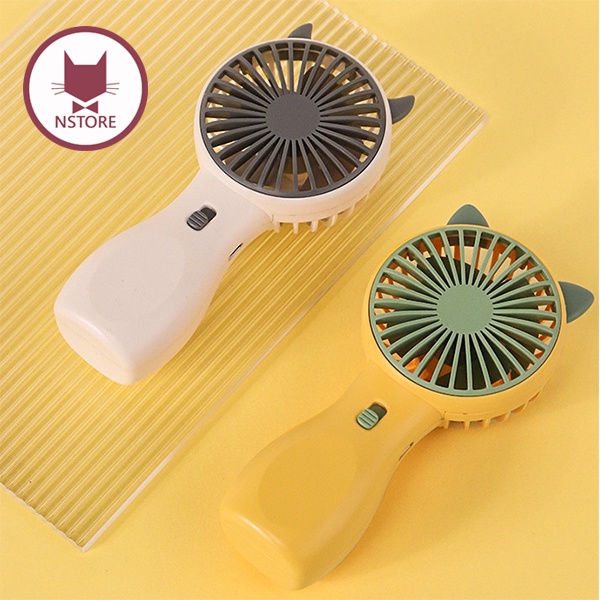 Quạt cầm tay mini, quạt mini du lịch kèm dây sạc USB