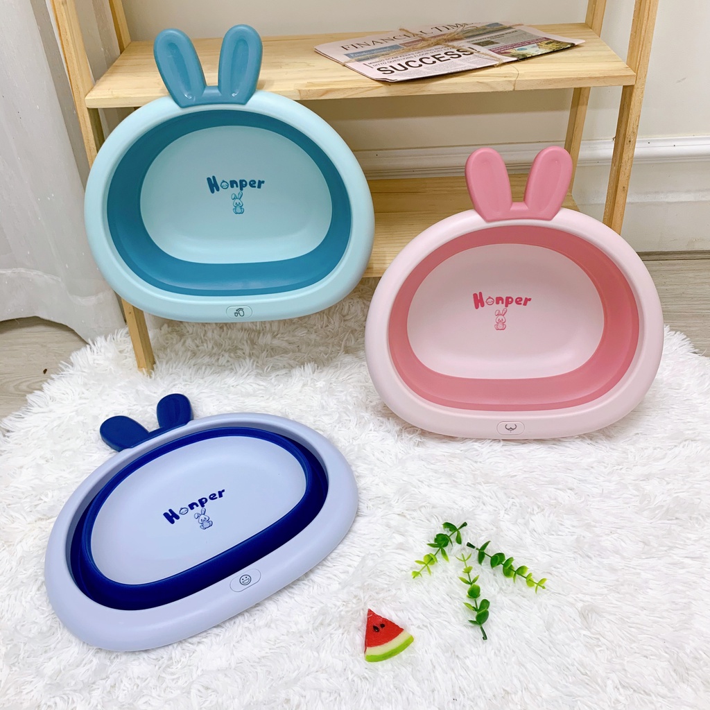 Chậu rửa mặt gấp gọn Honper tai thỏ