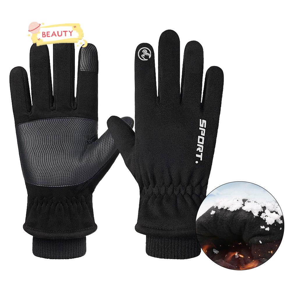 Găng Tay Phủ Lông Giữ Nhiệt Chống Trượt Chống Thấm Nước