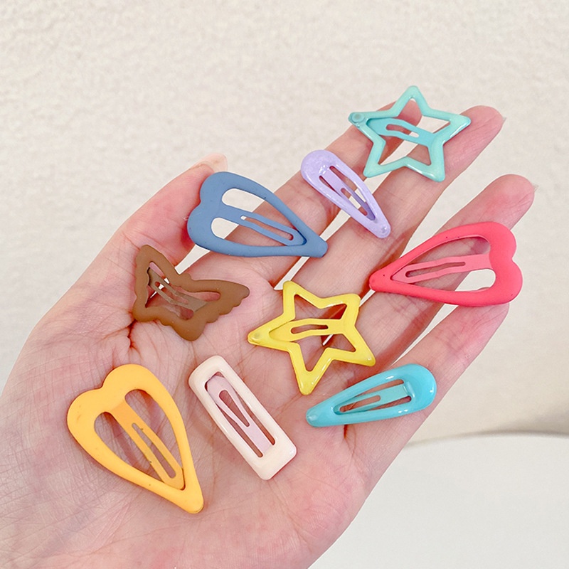 Set 10 Kẹp Tóc Cho Bé Ngôi Sao Trẻ Em Ngôi Sao Năm Cánh Mẫu Mới-A88
