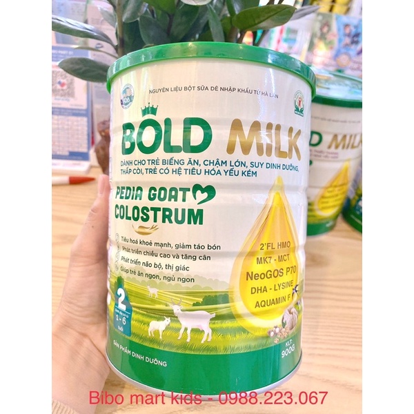 BOLD MILK PEDIA GOAT số 1,2 - sữa dê