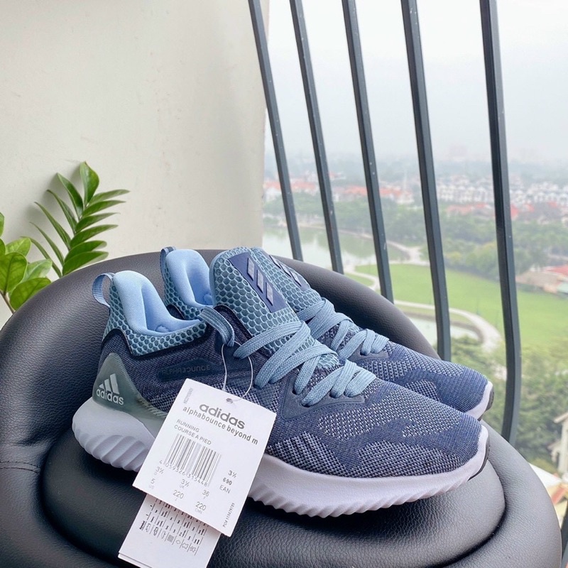 Sale off Giầy alpha bounce kem tím cao cấp fullbox