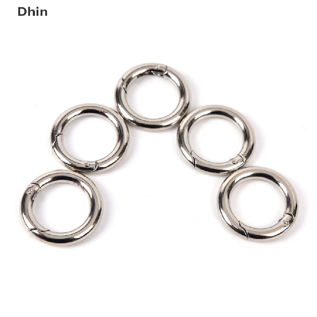 Set 5 Móc Treo Đồ Hình Tròn Bằng Kim Loại 31mm Tiện Dụng