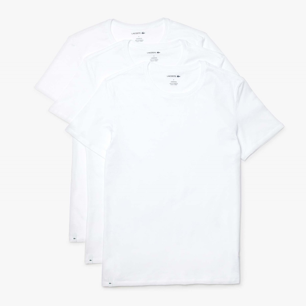 Set 3 áo thun nam Lacoste Men's Crew Neck Cotton - NHIỀU MÀU