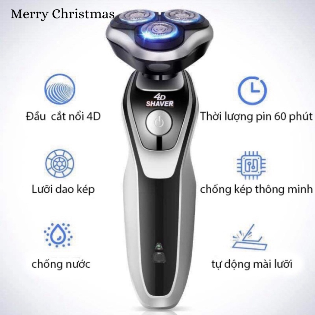Máy cạo râu SK1588 3 in 1 thông minh, chống nước cao cấp