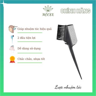 Lược nhuộm tóc 2 đầu nhựa cao cấp màu đen