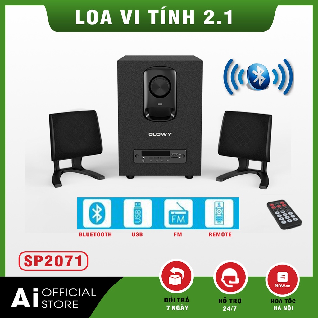 Loa vi tính 2.1 Gloway SP-2072 Chính hãng – Bluetooth / FM / SD/ USB – Bảo Hành 12 tháng!!!