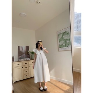 [CRUSHH STUDIO - ẢNH CHÍNH CHỦ] DU - Đầm trắng cổ thuỷ thủ