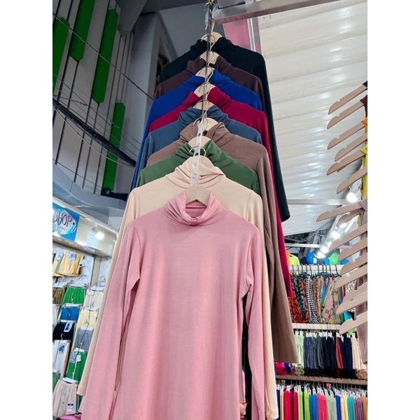 Áo thun tay dài cổ lọ ( chọn màu note chú ý )